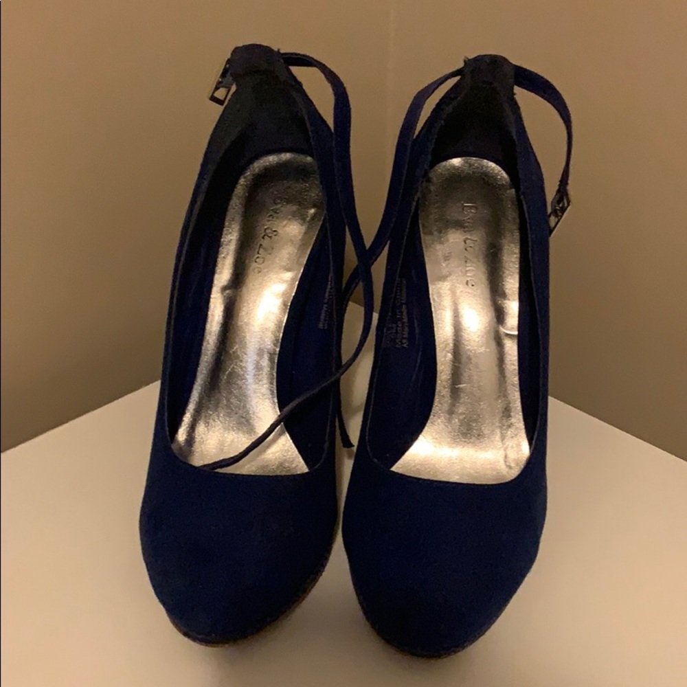 Snake Print and Suede Pumps